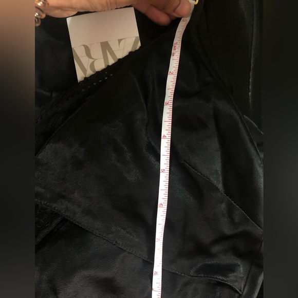 ZARA SATIN LINGERIE STYLE DRESS - Picture 9 of 14